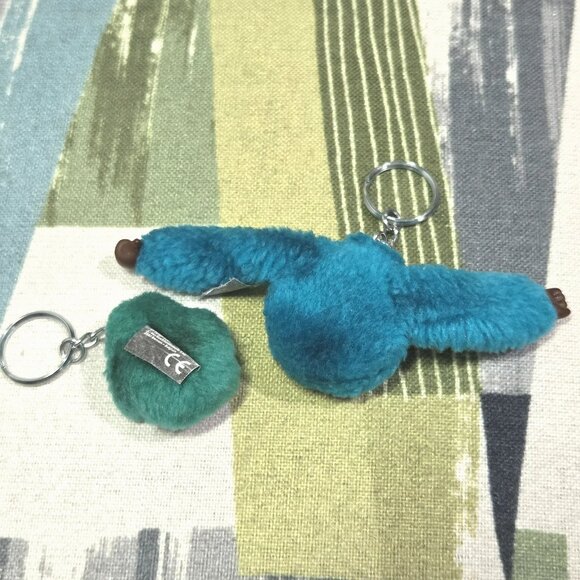 Kipling Turquoise Monkey Keychain - Picture 9 of 9